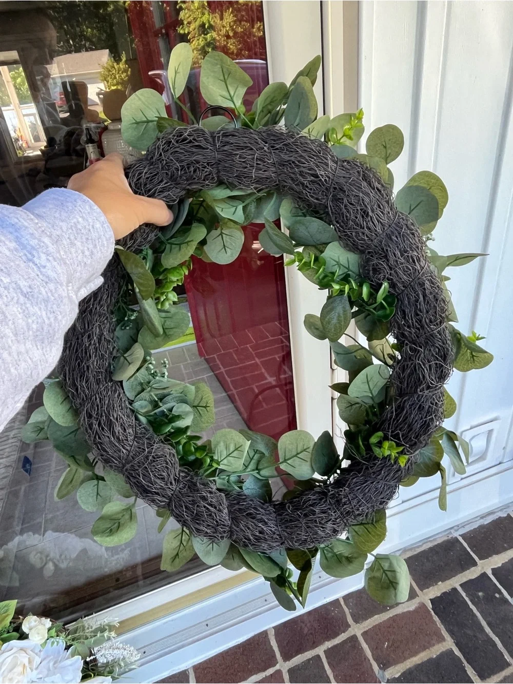 Eucalyptus Green wreath - Artificial Leaf Door Decor